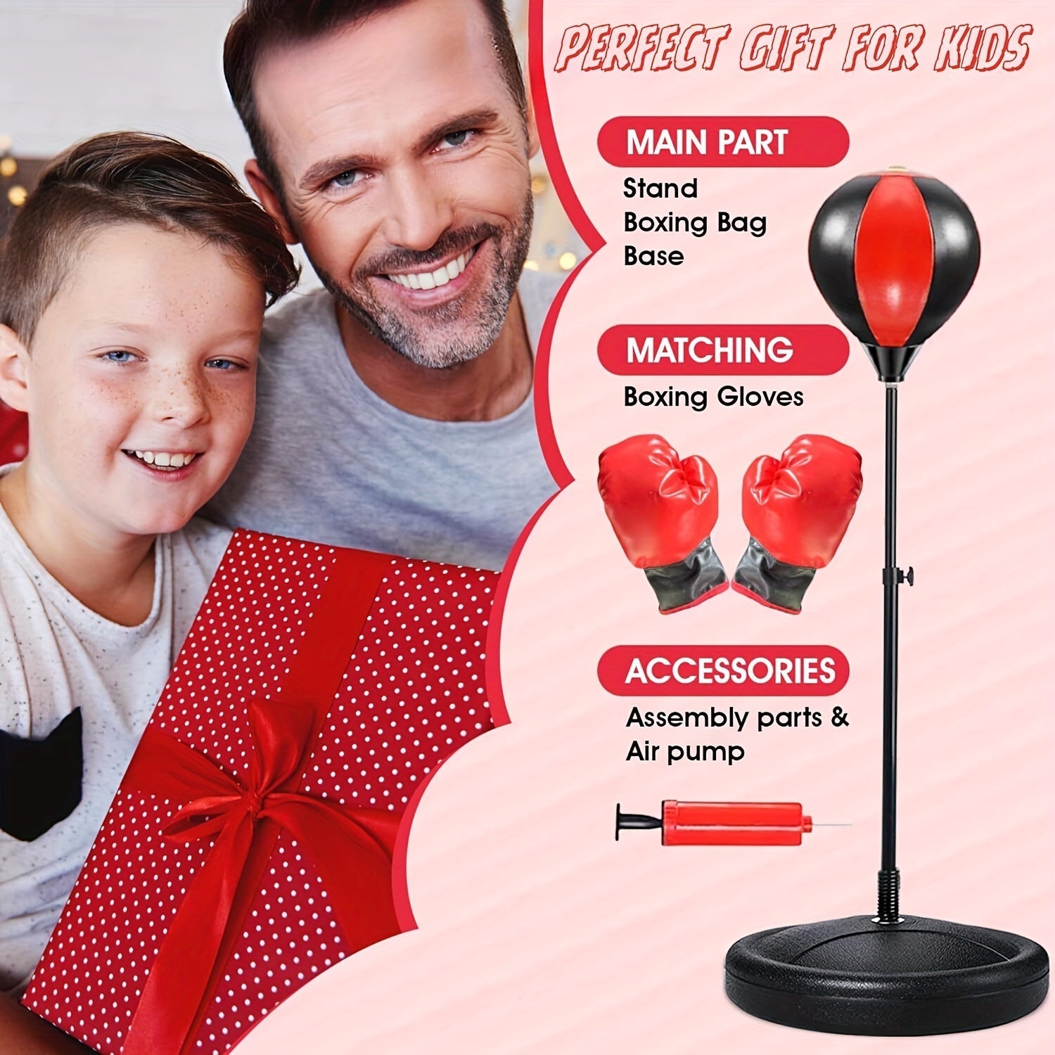 Junior Punch Bag Set for Kids – Boxing Training Equipment for Active Play, Fitness and Coordination Practice