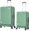 2-Piece Hard Shell Luggage Set with Laptop Compartment – Lightweight Travel Suitcases with Spinner Wheels for Business and Holidays