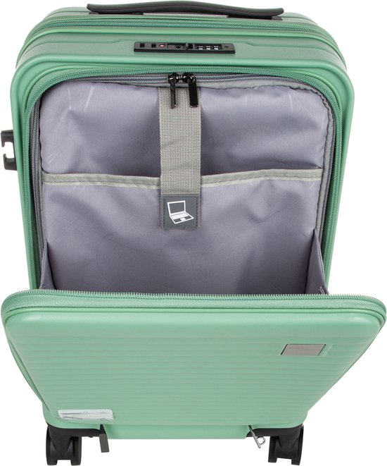 2-Piece Hard Shell Luggage Set with Laptop Compartment – Lightweight Travel Suitcases with Spinner Wheels for Business and Holidays