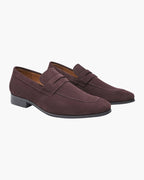 Classic Suede Penny Loafers with Timeless Elegance