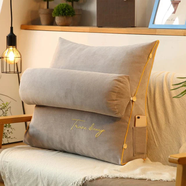 Wedge-Shaped Back Support Cushion - Ultimate Comfort