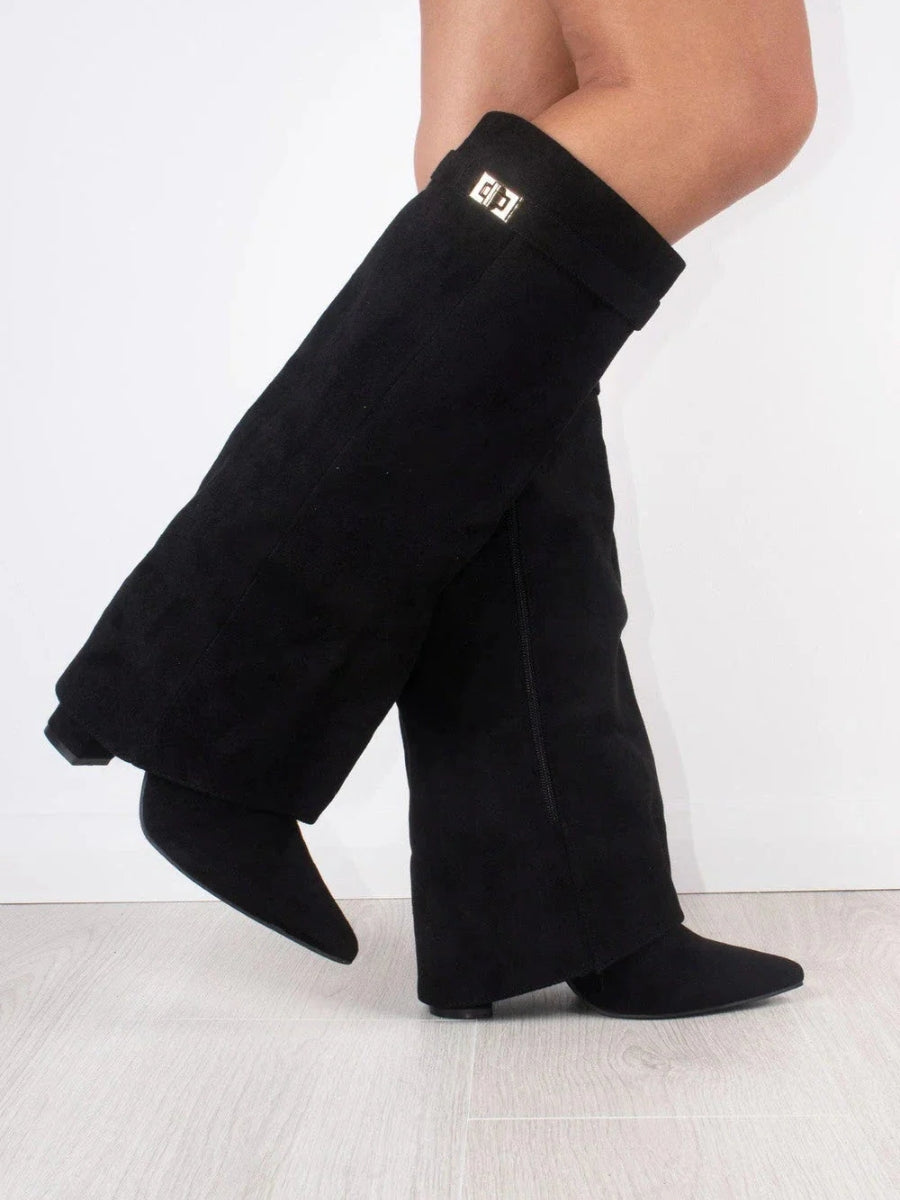 Chic Suede Women's Boots – Stylish and Comfortable