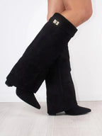 Chic Suede Women's Boots – Stylish and Comfortable
