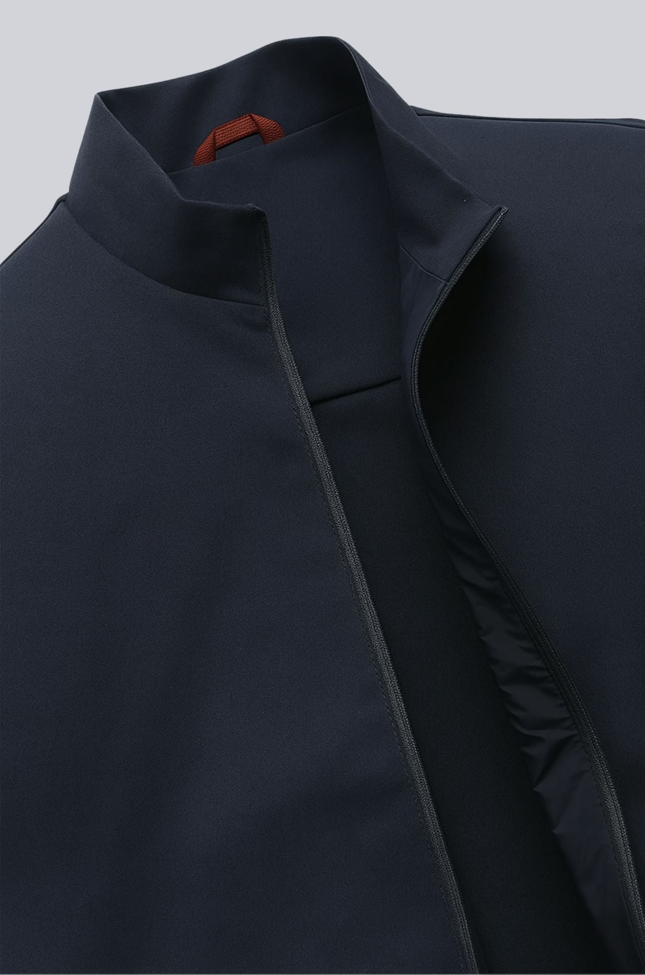 Noah – Men's Navy Blue Casual Stand Collar Vest