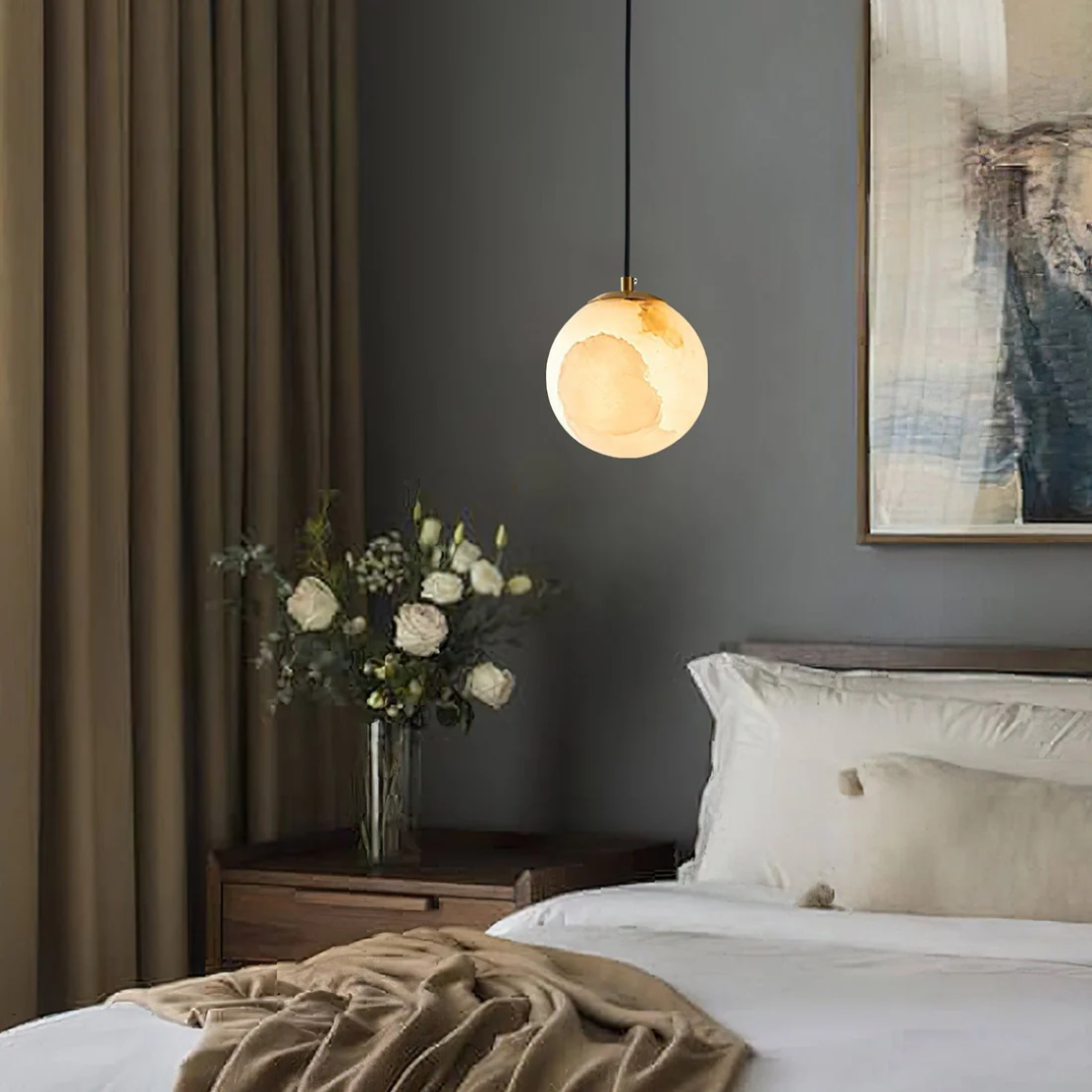 Hanging Ball Pendant Lamp for Home Decor – Elegant Ceiling Lighting for Living Room, Dining Area and Modern Interiors