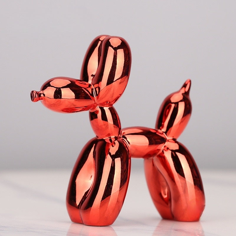 Balloon Dog Art Sculpture for Modern Home Decor – Playful Decorative Figurine for Living Room, Office and Shelves