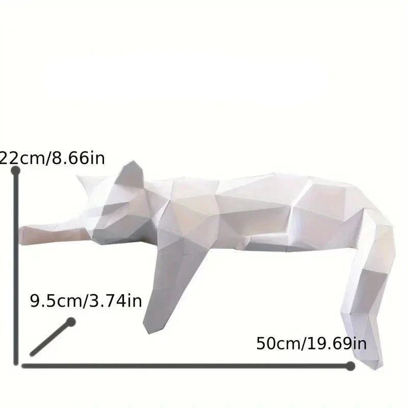 Contemporary Cat Sculpture for Modern Home Decor – Minimalist Decorative Accent for Living Room, Office and Shelves