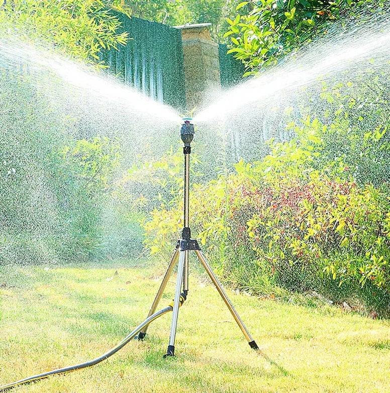 360° Rotating Garden Sprinkler for Lawn and Garden Care – Adjustable Watering System for Efficient Outdoor Irrigation