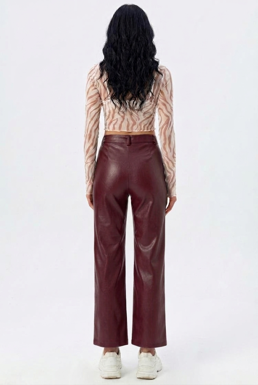 Noctra Faux Leather Pants