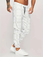 Men’s Checked Jogging Pants for Casual Wear – Comfortable Lounge Pants for Home, Travel and Everyday Style