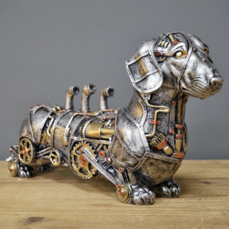 Mechanical Punk Animal Sculptures for Home Decor – Steampunk-Style Figurines for Shelves, Office and Modern Interiors