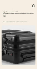 Hard Shell Cabin Suitcase with Cup Holder and USB Port – Carry-On Luggage with TSA Lock for Smart Travel