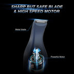 Quiet Cordless Pet Clipper with Dual Blades – Efficient Grooming Tool for Dogs and Cats at Home