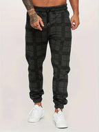 Men’s Checked Jogging Pants for Casual Wear – Comfortable Lounge Pants for Home, Travel and Everyday Style
