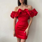 Charlotte | Ruffled Mini Dress for Women - Perfect for Wedding Guests