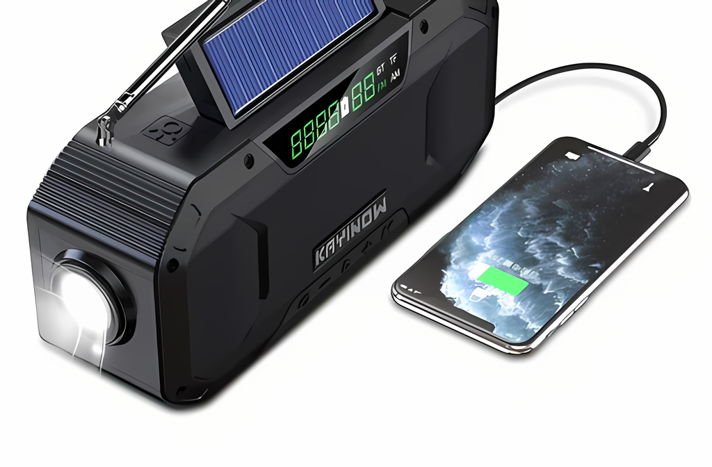 Emergency Radio with Extended Battery Life – Multi-Function Safety Radio for Outdoor Adventures, Travel and Power Outages