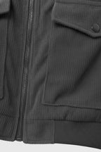 Liam – Grey Corduroy Jacket for Men