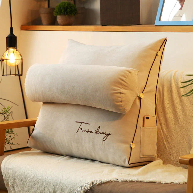 Wedge-Shaped Back Support Cushion - Ultimate Comfort