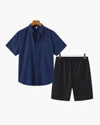 Vintage Linen Shorts Set