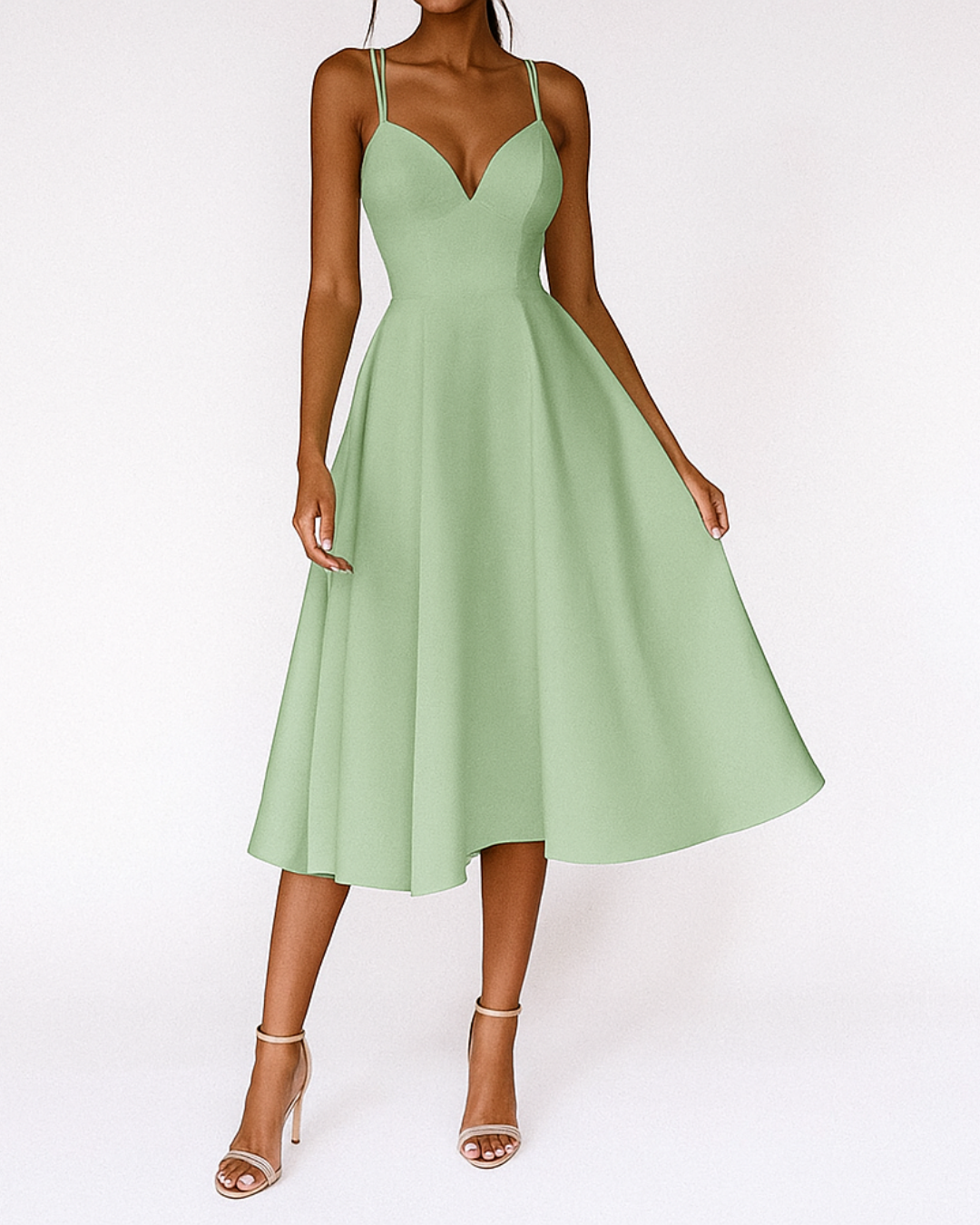 Daisy | Strappy Midi Dress for Women - Perfect for Wedding Guests