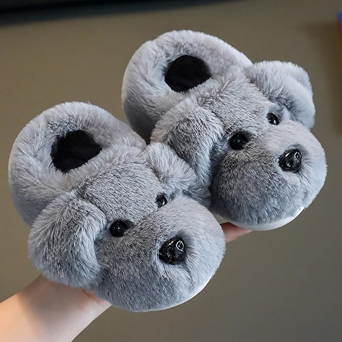 Kids’ Puppy Slippers for Home Wear – Soft Comfortable Indoor Shoes with Adorable Animal Design