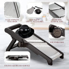Food Slicer with Cut-Resistant Safety Gloves – Precision Kitchen Tool for Safe and Efficient Food Preparation