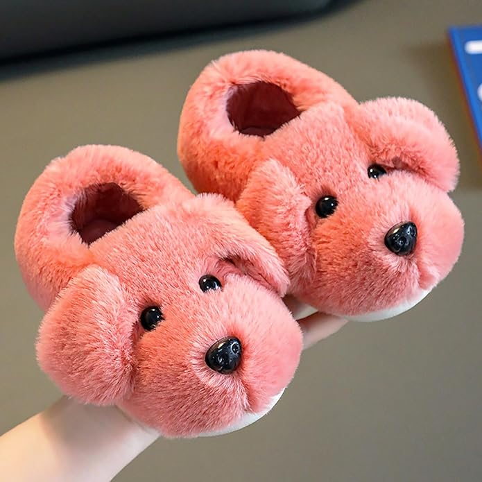 Kids’ Puppy Slippers for Home Wear – Soft Comfortable Indoor Shoes with Adorable Animal Design