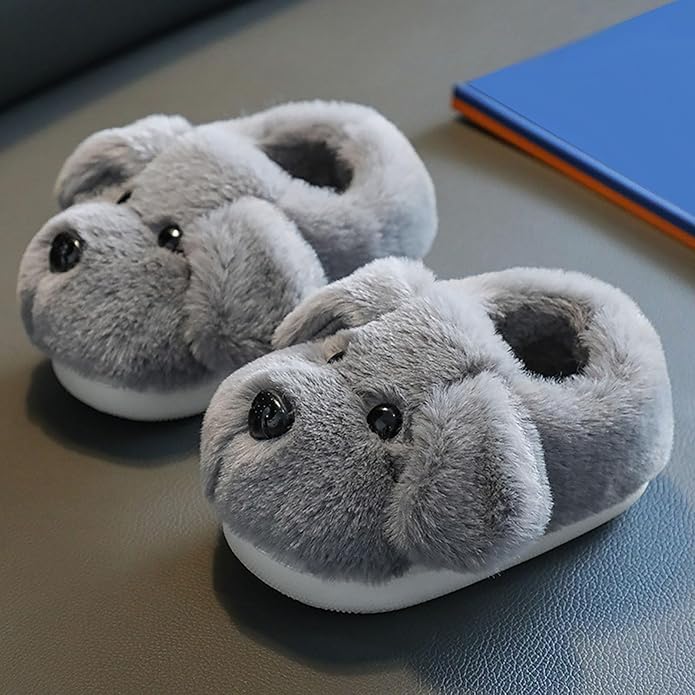 Kids’ Puppy Slippers for Home Wear – Soft Comfortable Indoor Shoes with Adorable Animal Design