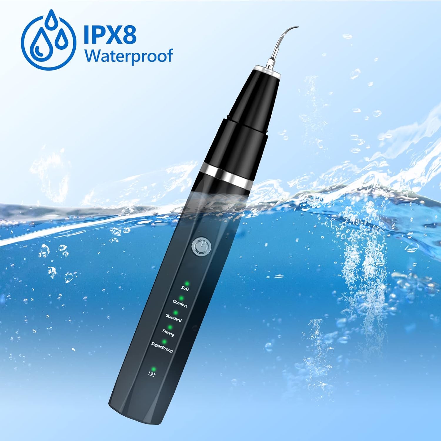 Ultrasonic Pet Tooth Cleaner for Home Use – Gentle Plaque Removal Tool for Dogs and Cats Oral Care