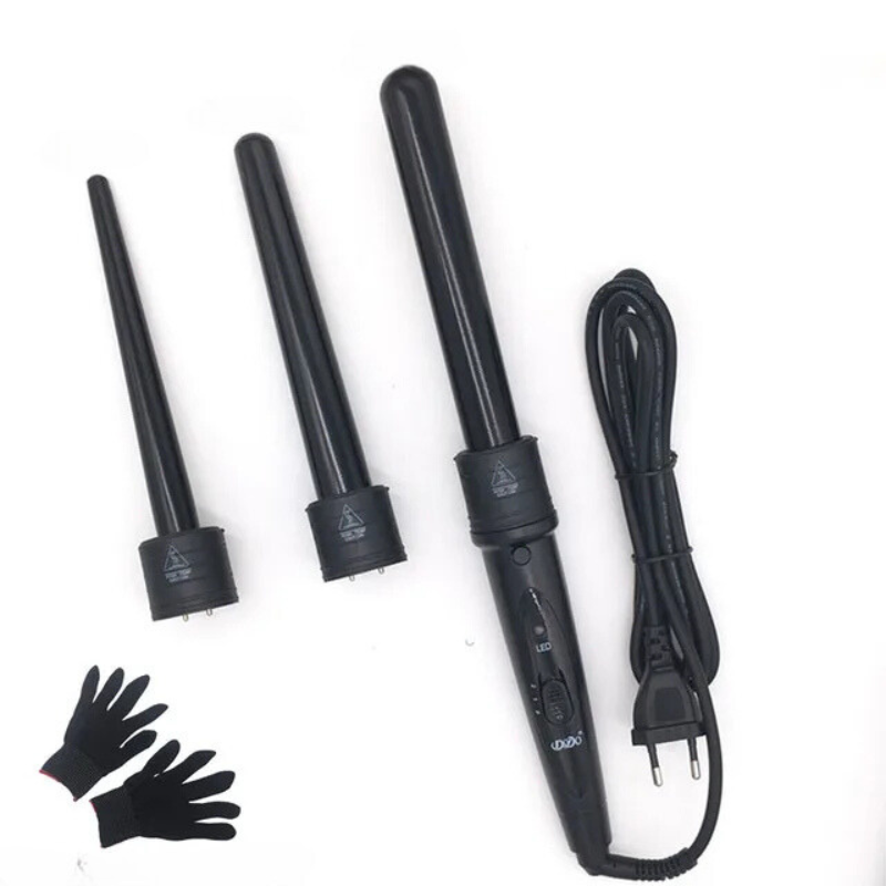 Tri-Section Hair Curling Set for Versatile Styling – Multi-Barrel Curling Tool for Waves, Volume and Everyday Hair Looks