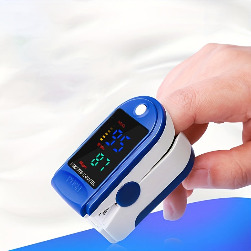 Pulse Oximeter for Oxygen Level and Heart Rate Monitoring – Compact Finger Device for Daily Wellness Tracking at Home