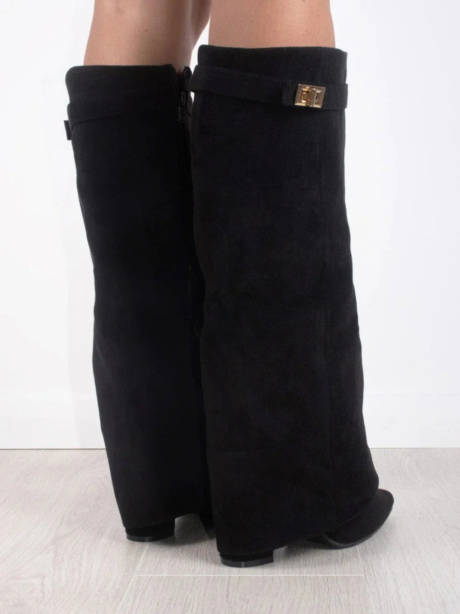 Chic Suede Women's Boots – Stylish and Comfortable