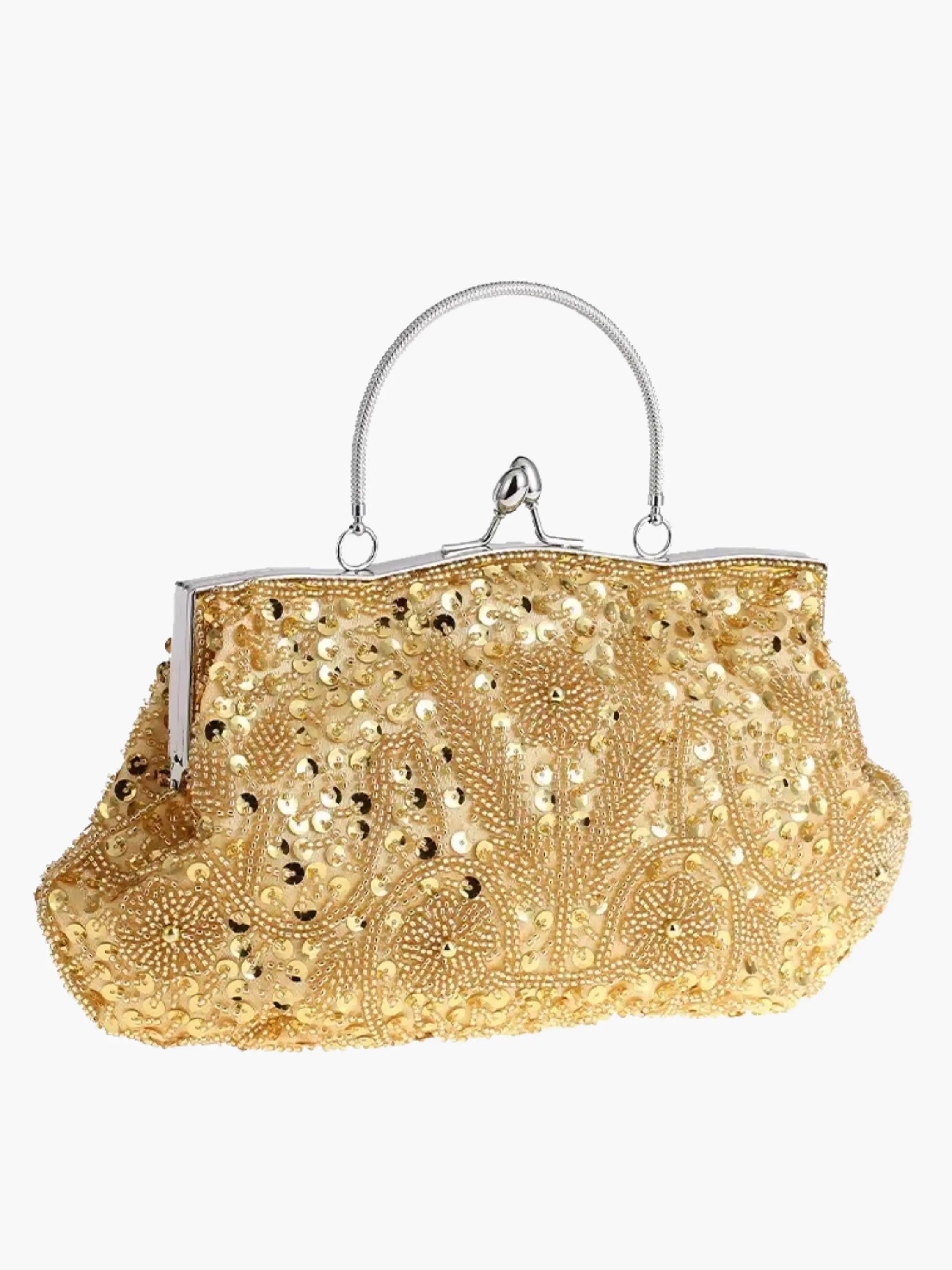 Embroidered Handbag with Vintage Charm – Elegant Shoulder Bag for Everyday Wear, Work and Casual Outfits