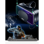 Smart VR Headset with Integrated Headphones – Adjustable Lenses, Wide Field of View & Universal Phone Compatibility | Immersive 3D Experience for iPhone & Android