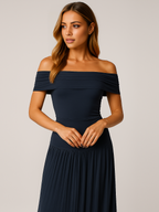 Bella | Pleated Maxi Dress for Women - Perfect for Wedding Guests