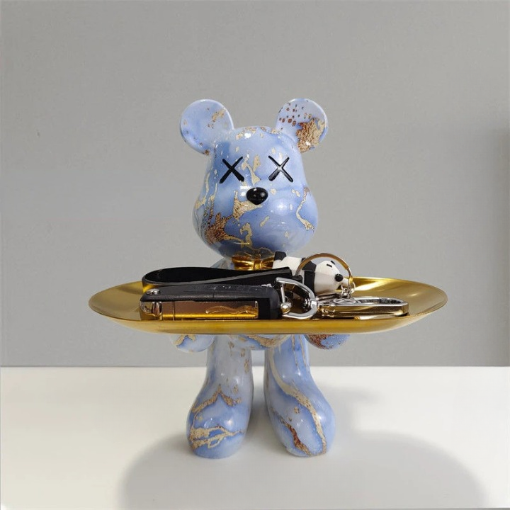 Decorative Bear Storage Figure for Home Decor – Functional Accent Organizer for Living Room, Office and Shelves