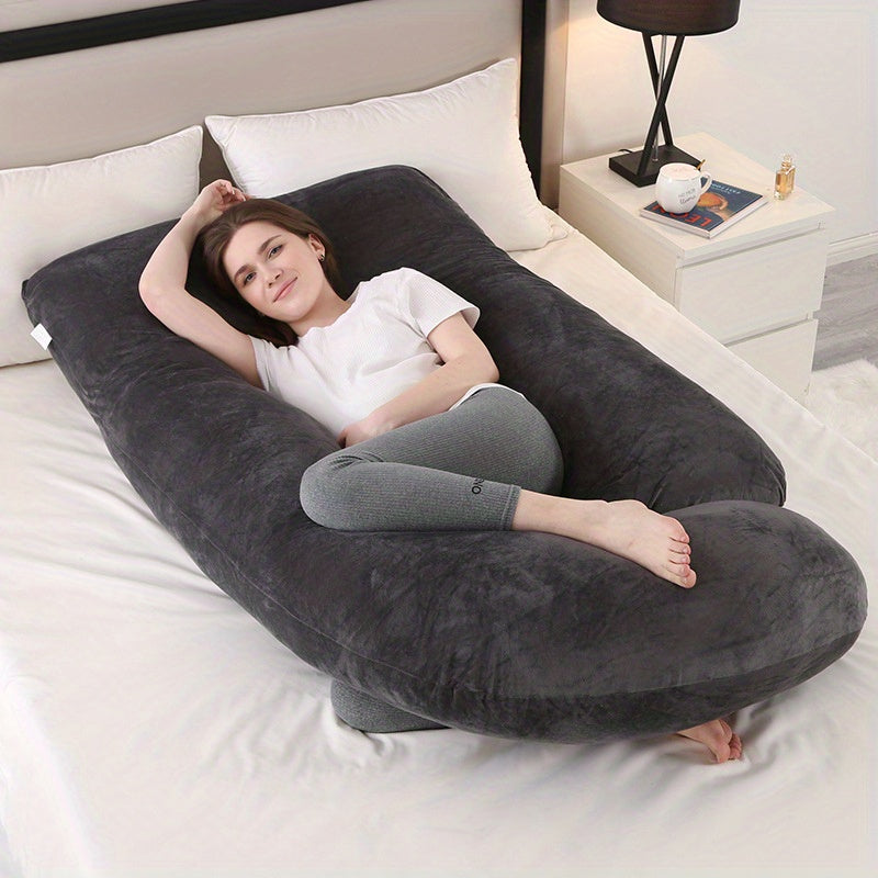 Maternity Support Pillow for Pregnancy Comfort – Full Body Cushion for Sleeping, Relaxation and Daily Support