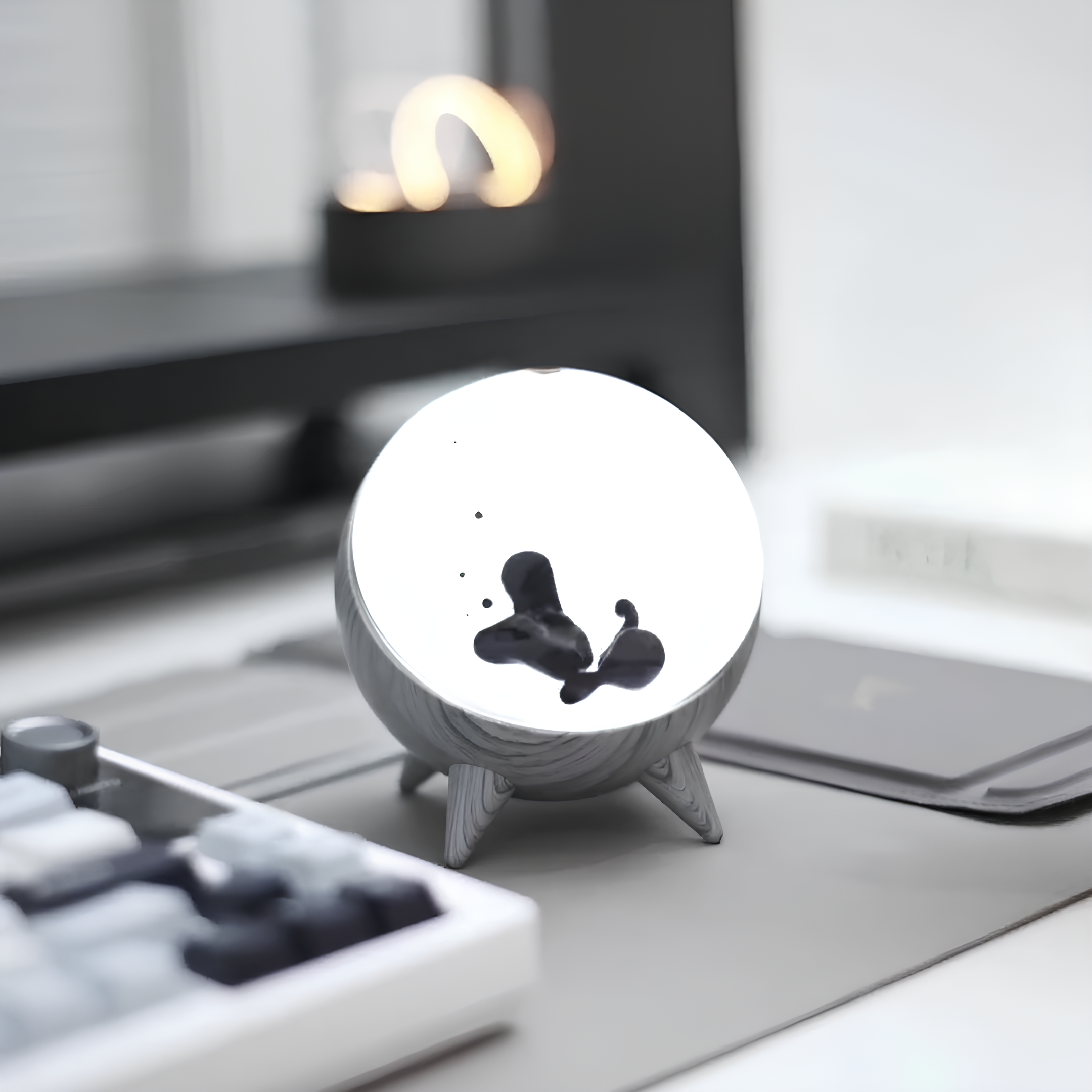 Music-Reactive Ferrofluid Display for Desk Decor – Magnetic Liquid Visualizer for Ambient Lighting and Creative Spaces