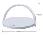 3-in-1 Ambient Night Light with Wireless Charging – Bedside Lamp and Charging Station for Bedroom Use