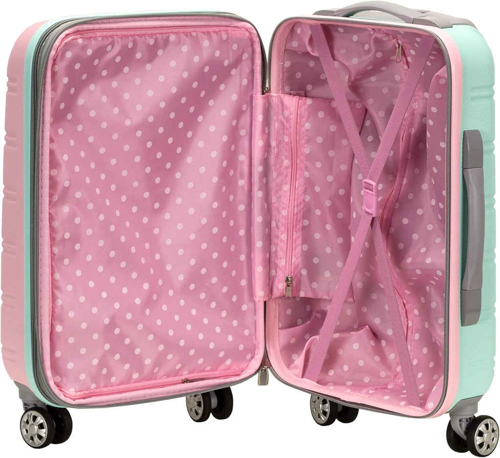 Ultra-Light Expandable Hard Shell Carry-On Suitcase with Dual Spinner Wheels – Lightweight Cabin Luggage for Air Travel and Short Trips