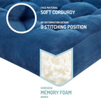Set of Two Large Tufted Meditation Cushions for Floor Seating – Comfortable Support Pillows for Yoga, Mindfulness and Relaxation