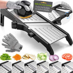 Food Slicer with Cut-Resistant Safety Gloves – Precision Kitchen Tool for Safe and Efficient Food Preparation