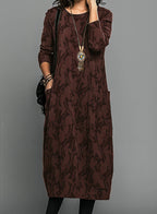 Kayla | Printed Midi Dress for Women - Perfect for Wedding Guests
