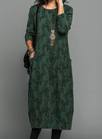 Kayla | Printed Midi Dress for Women - Perfect for Wedding Guests