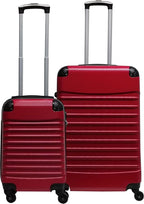 2-Piece Hardshell Suitcase Set – Airline-Friendly Spinner Luggage for Trips -  Siena Red