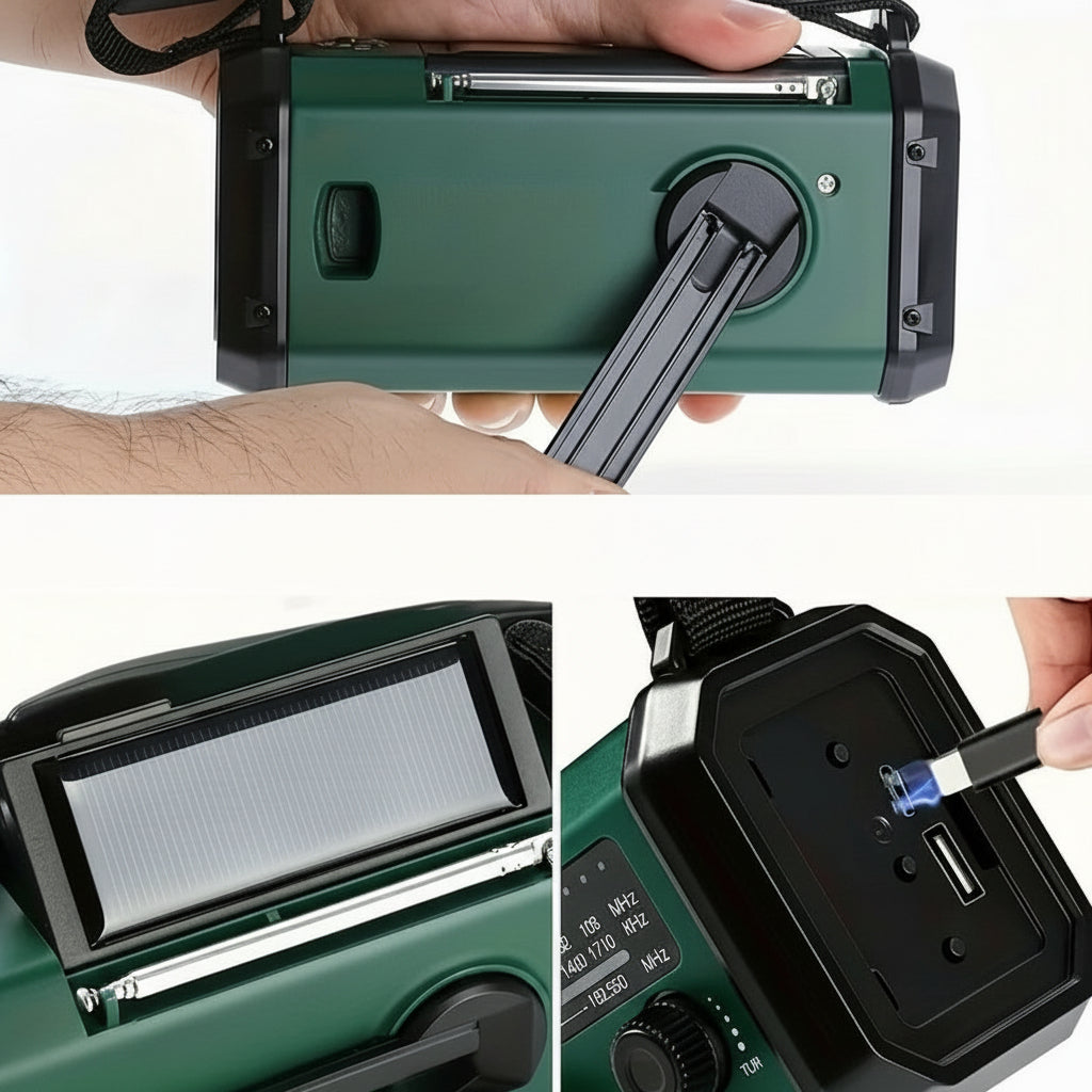 Multifunctional Emergency Radio – Compact All-In-One Preparedness Device