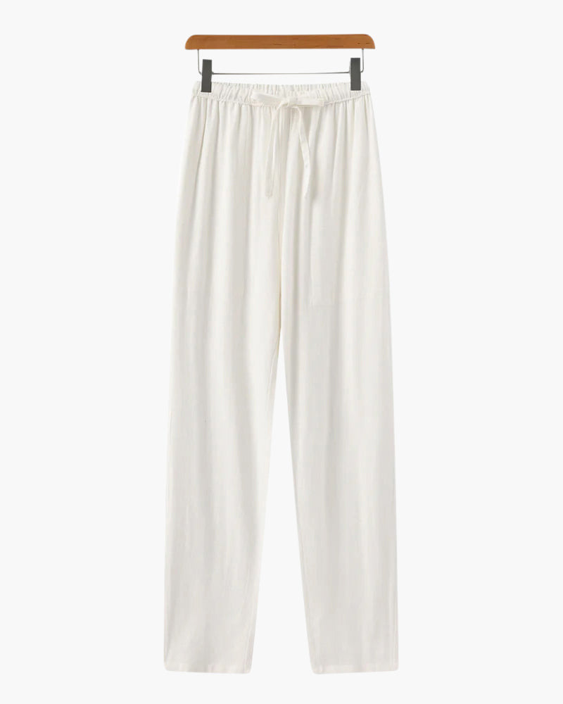 Marrakech Slim Fit Linen Trousers