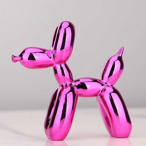 Balloon Dog Art Sculpture for Modern Home Decor – Playful Decorative Figurine for Living Room, Office and Shelves