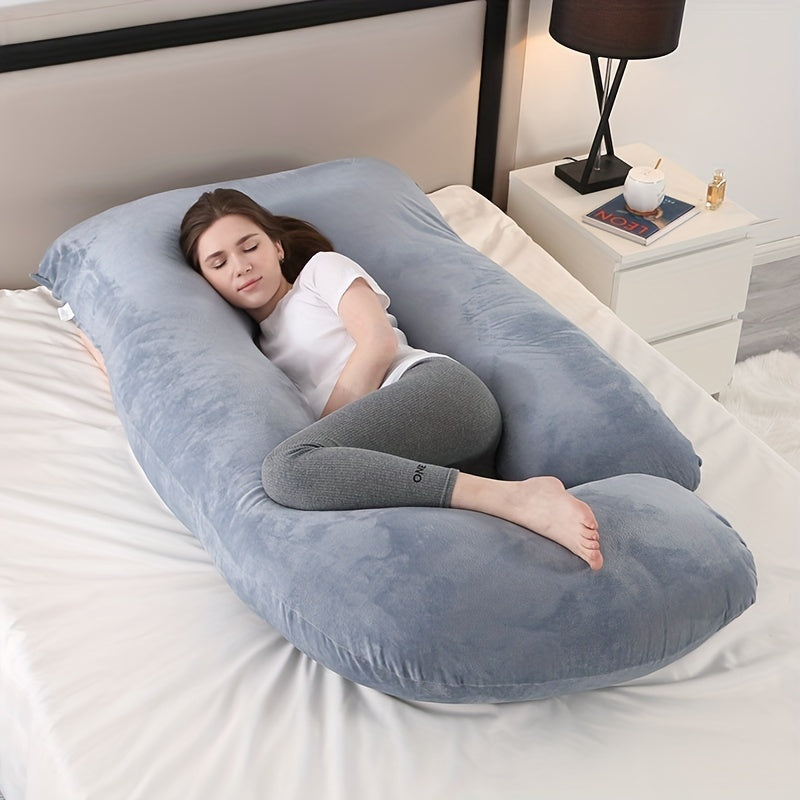 Maternity Support Pillow for Pregnancy Comfort – Full Body Cushion for Sleeping, Relaxation and Daily Support