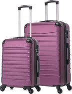 2-Piece Hard Shell Luggage Set for Travel – Lightweight Durable Suitcases with Spinner Wheels for Business and Holidays